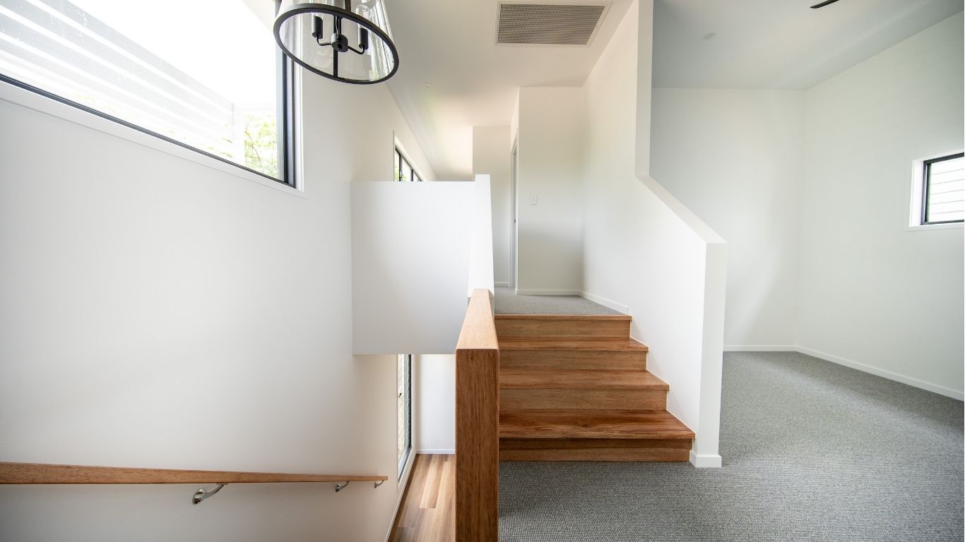 Spotted gum stair